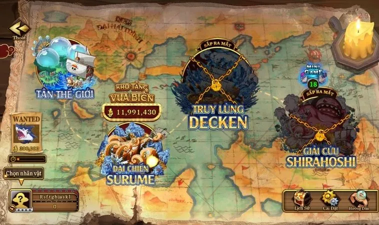 Bản đồ trong game Bắn Cá Đại Hải Trình Tại SV368