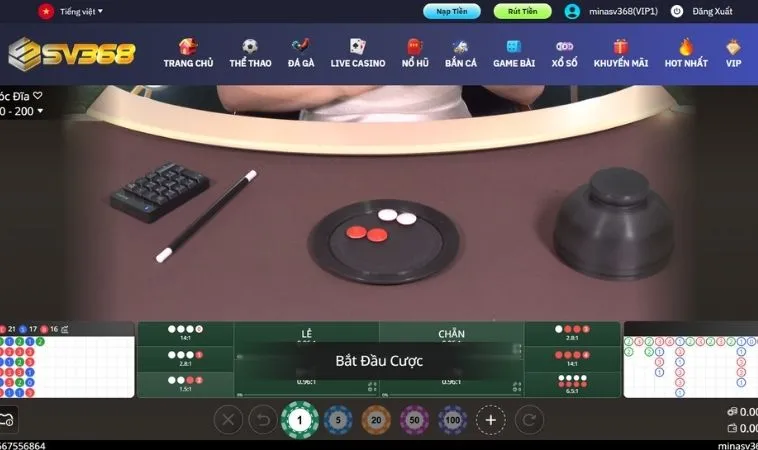 Xóc Đĩa tại SV368