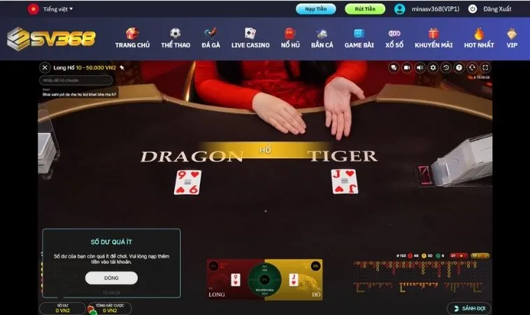 Dragon Tiger Tại SV368