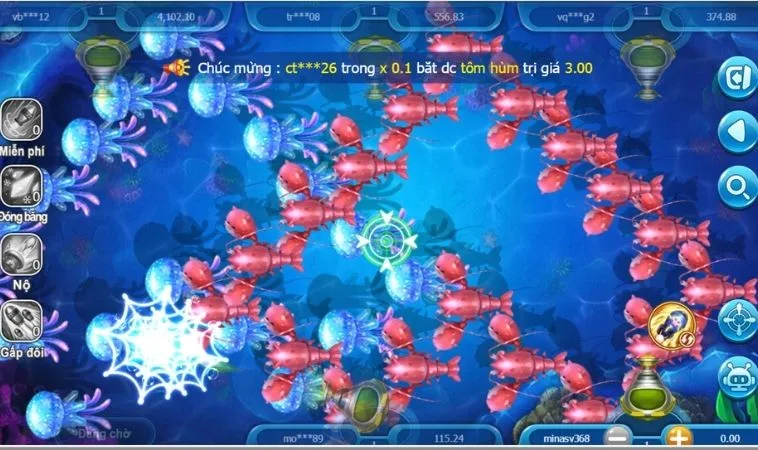 Giao diện chơi Thợ Săn Cá Tại SV368